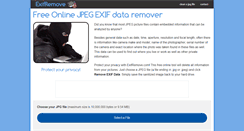 Desktop Screenshot of exifremove.com