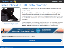 Tablet Screenshot of exifremove.com